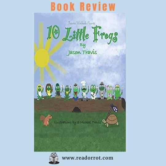 Book Cover Ten little frogs by Jason Travis.